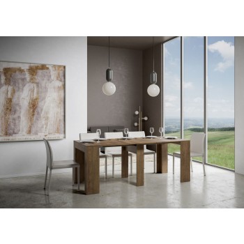 Modem Console - Extendable Console 90x42/198 cm Modem Small White Ash