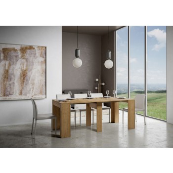 Modem Console - Extendable Console 90x42/198 cm Modem Small White Ash