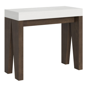 Naxy Console Table - Extendable Console Table 90x40/196 cm Naxy Small White Ash