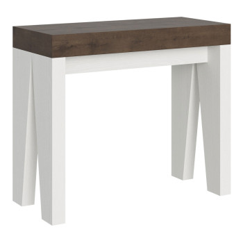 Naxy Console Table - Extendable Console Table 90x40/196 cm Naxy Small White Ash