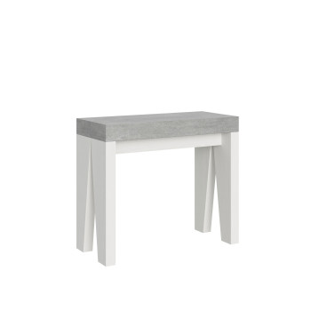 Naxy Console Table - Extendable Console Table 90x40/196 cm Naxy Small White Ash
