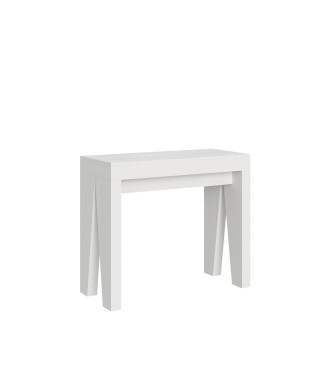 Naxy Console Table - Extendable Console Table 90x40/196 cm Naxy Small White Ash