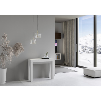 Naxy Console Table - Extendable Console Table 90x40/300 cm Naxy White Ash