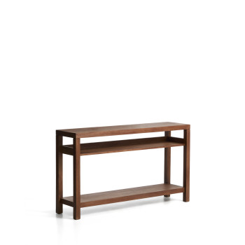 Norani console table in solid wood and acacia veneer 140 x 80 cm