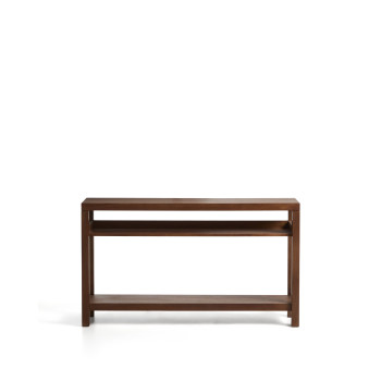 Norani console table in solid wood and acacia veneer 140 x 80 cm