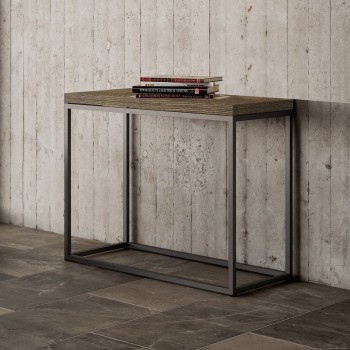Nordica Libra console table with anthracite frame - 90x45/90 cm Nordica Libra opening console table with anthracite frame