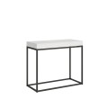 Extendable console table 90x40/196 cm Nordica Small Anthracite frame