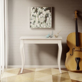 Olanda Console Table - Extendable Console Table 90x48/308 cm Olanda White Ash