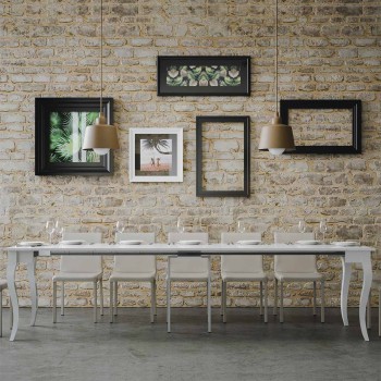 Olanda Console Table - Extendable Console Table 90x48/308 cm Olanda White Ash