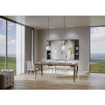 Olanda Console Table - Extendable Console Table 90x48/308 cm Olanda White Ash