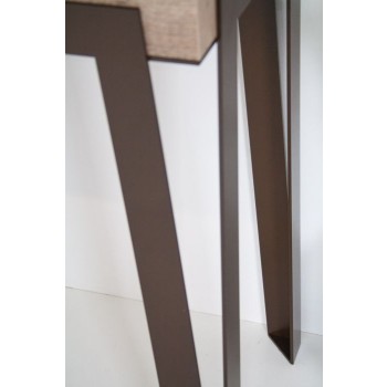 Rio console table with anthracite frame - Extendable console table 90x40/196 cm Rio Small Premium Natural Oak with anthracite frame