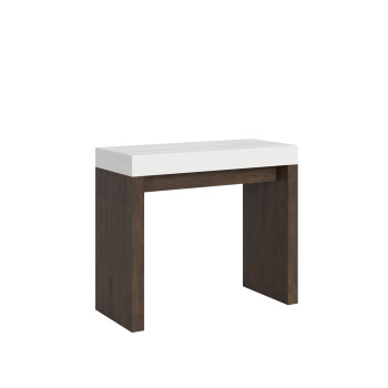 Roxell Console Table - Extendable Console Table 90x40/196 cm Roxell Small White Ash