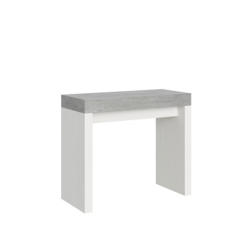 Roxell Console Table - Extendable Console Table 90x40/196 cm Roxell Small White Ash