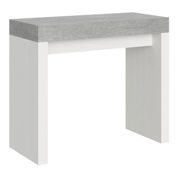 Roxell Console Table - Extendable Console Table 90x40/196 cm Roxell Small White Ash