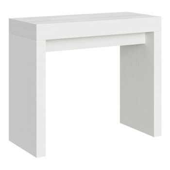 Roxell Console Table - Extendable Console Table 90x40/196 cm Roxell Small White Ash