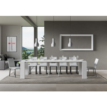 Roxell Console Table - Extendable Console Table 90x40/300 cm Roxell White Ash