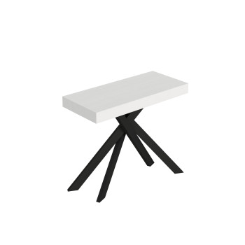 Saki console table with anthracite legs - Saki cashmere extendable console table 90x40/300 cm with anthracite legs