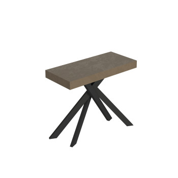 Saki console table with anthracite legs - Saki cashmere extendable console table 90x40/300 cm with anthracite legs