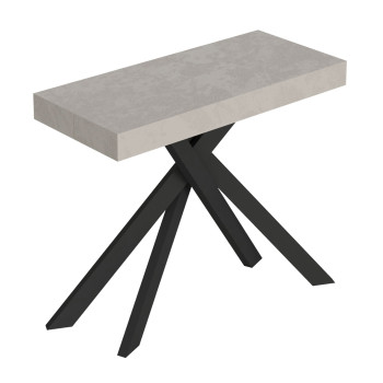 Saki Premium console table with anthracite legs - Extendable console table 90x40/300 cm Saki Premium cashmere with anthracite legs