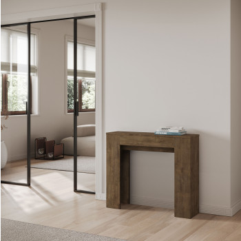 Slick Console Table - Extendable Console Table 90x25/181 cm Slick White Ash