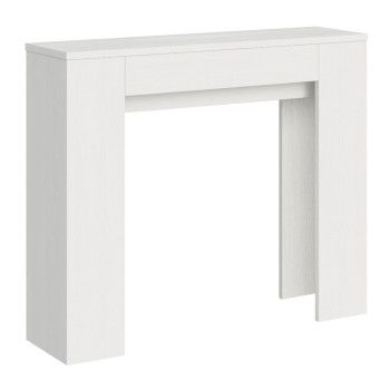 Slick Console Table - Extendable Console Table 90x25/181 cm Slick White Ash