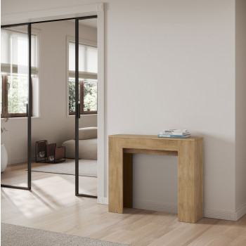 Slick Console Table - Extendable Console Table 90x25/181 cm Slick White Ash