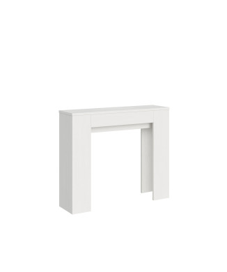 Slick Console Table - Extendable Console Table 90x25/181 cm Slick White Ash