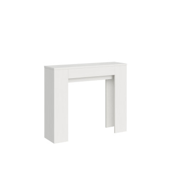 Slick Console Table - Extendable Console Table 90x25/181 cm Slick White Ash