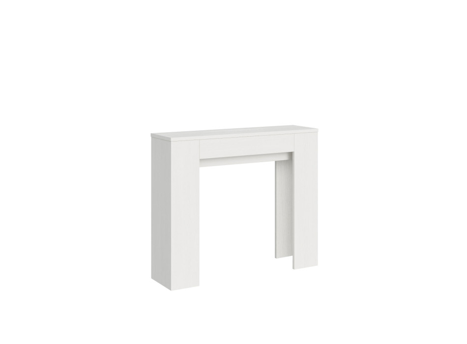 Slick Console Table - Extendable Console Table 90x25/181 cm Slick White Ash