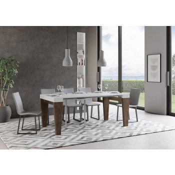 Spimbo Console Table - Extendable Console Table 90x40/196 cm Spimbo Small White Ash