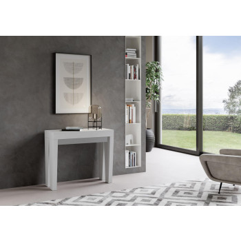 Spimbo Console Table - Extendable Console Table 90x40/196 cm Spimbo Small White Ash