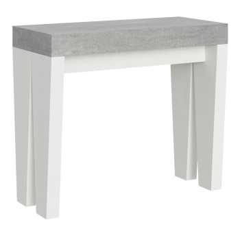 Spimbo Console Table - Extendable Console Table 90x40/196 cm Spimbo Small White Ash