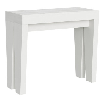 Spimbo Console Table - Extendable Console Table 90x40/196 cm Spimbo Small White Ash