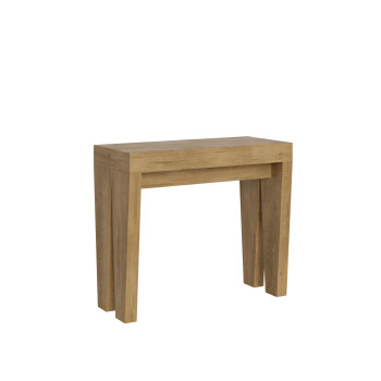 Spimbo Console Table - Extendable Console Table 90x40/196 cm Spimbo Small White Ash