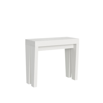 Spimbo Console Table - Extendable Console Table 90x40/196 cm Spimbo Small White Ash