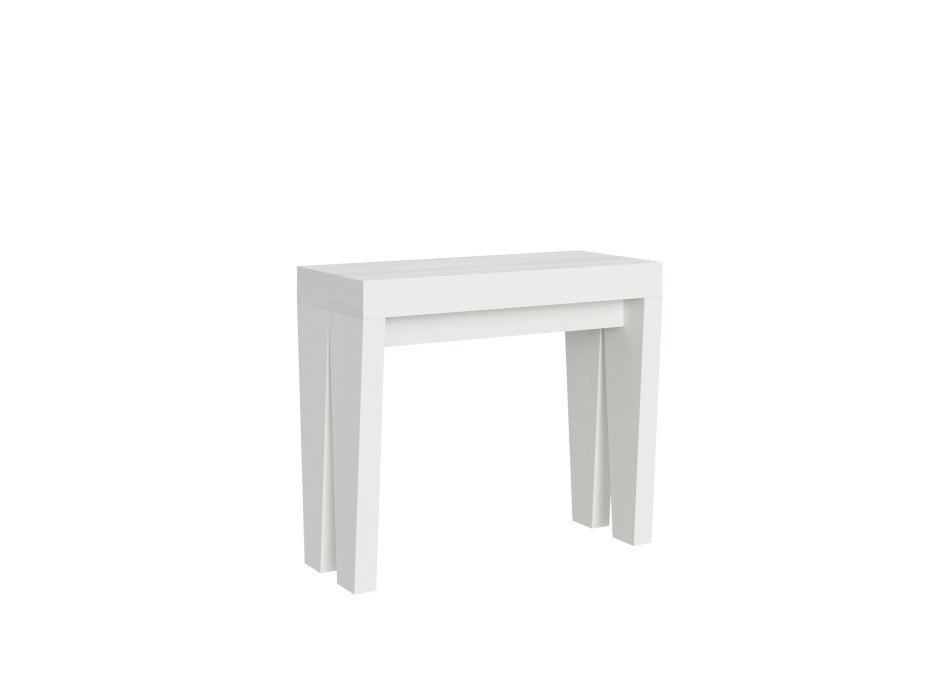 Spimbo Console Table - Extendable Console Table 90x40/196 cm Spimbo Small White Ash