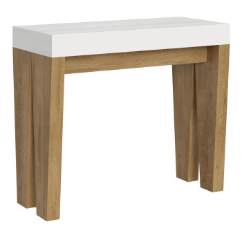 Spimbo Console Table - Extendable Console Table 90x40/300 cm Spimbo White Ash