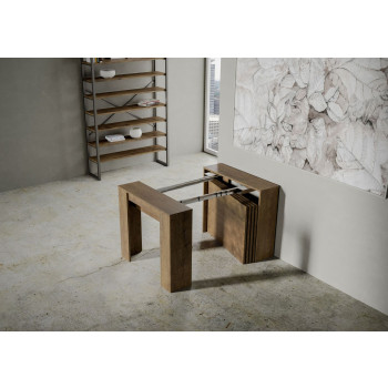 Venus console - Extendable console 90x48/296 cm Venus white ash with internal extensions