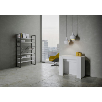 Venus console - Extendable console 90x48/296 cm Venus white ash with internal extensions