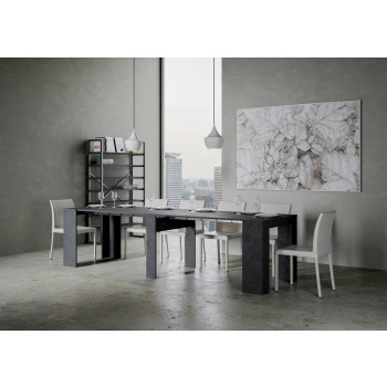 Venus console - Extendable console 90x48/296 cm Venus white ash with internal extensions
