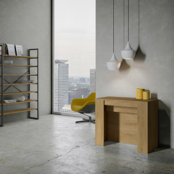 Venus console - Extendable console 90x48/296 cm Venus white ash with internal extensions