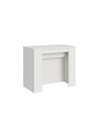 Venus console - Extendable console 90x48/296 cm Venus white ash with internal extensions