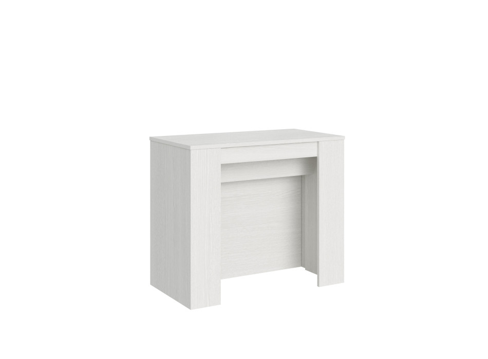 Venus console - Extendable console 90x48/296 cm Venus white ash with internal extensions