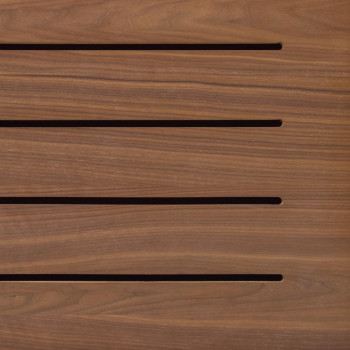 Carolin sideboard with 2 doors and 1 drawer, walnut veneer, 180 x 83.8 cm