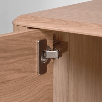 Lenon 2-door 3-drawer sideboard in wood and veneer MIX Credit