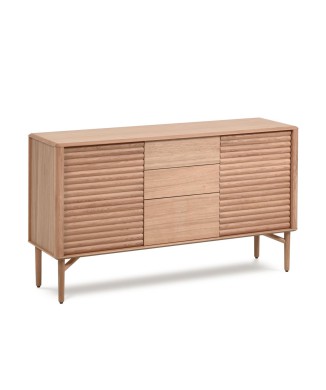 Lenon 2-door 3-drawer sideboard in wood and veneer MIX Credit
