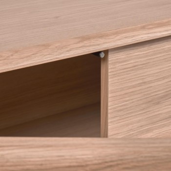 Lenon 3-door, 3-drawer sideboard in wood and veneer MIX Credit