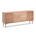Lenon 3-door 3-drawer sideboard in wood and veneer MIX Credit