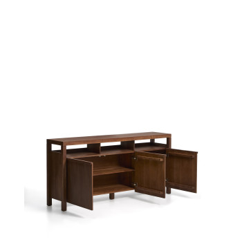 Norani sideboard in solid wood and acacia veneer 180 x 85 cm