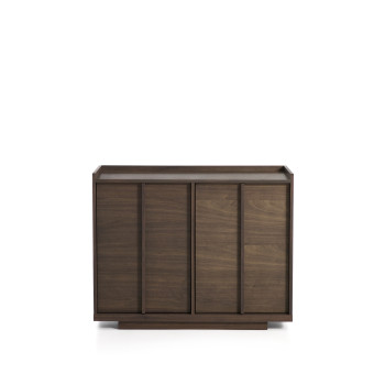 Onix sideboard in walnut veneer with dark finish 100 x 80 cm FSC Mix Credit